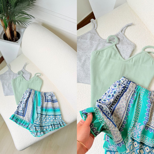 ست کراپ شورتک زنانه